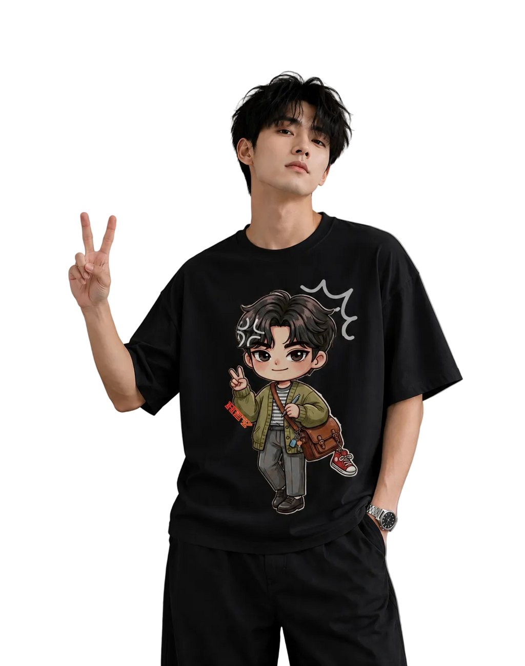 Men's Oversized T-Shirt — Premium Monochrome Fit
