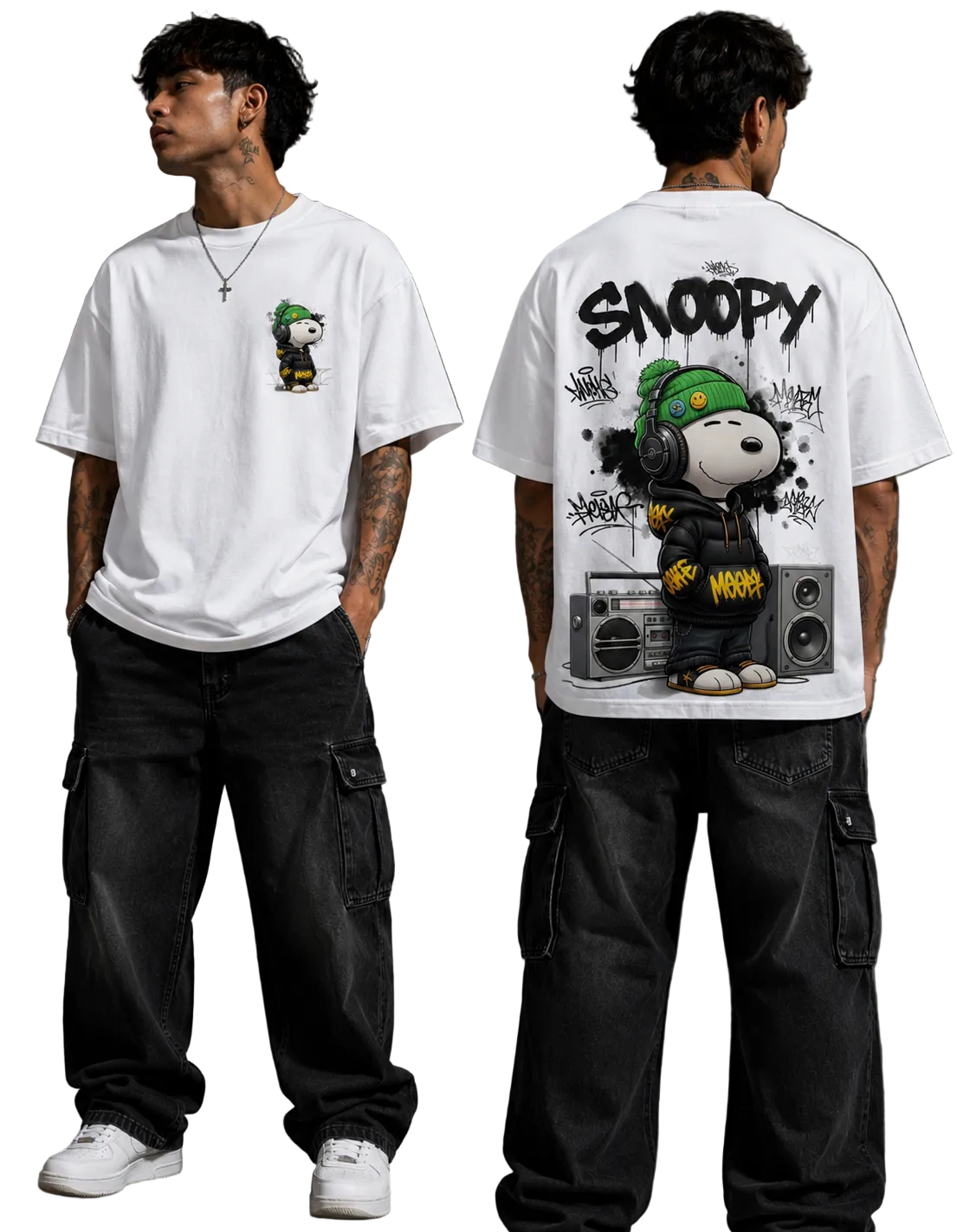 Men's Oversized T-Shirt — Snoopy Street