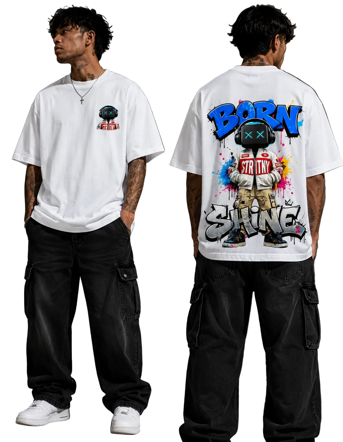 Men's Oversized T-Shirt — Born To Shine