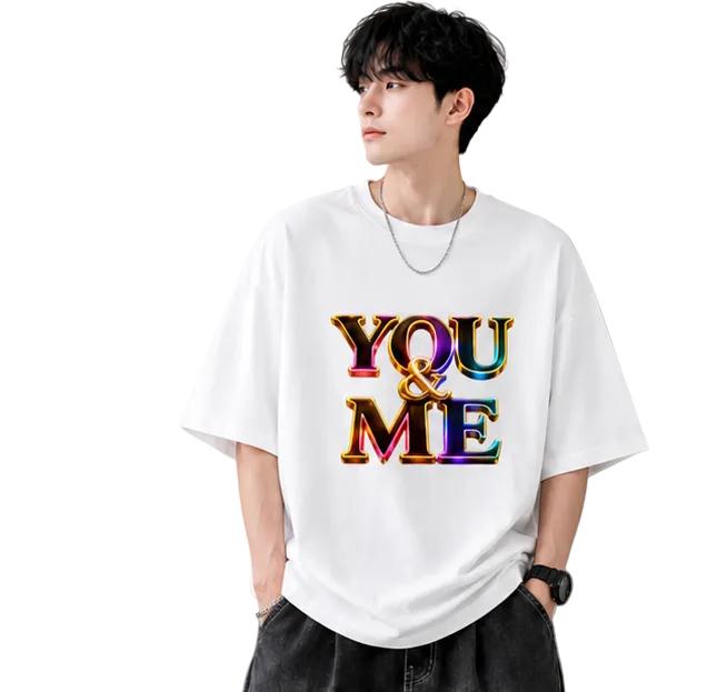 Unisex Oversized T-Shirts Couple — Monochrome Duo