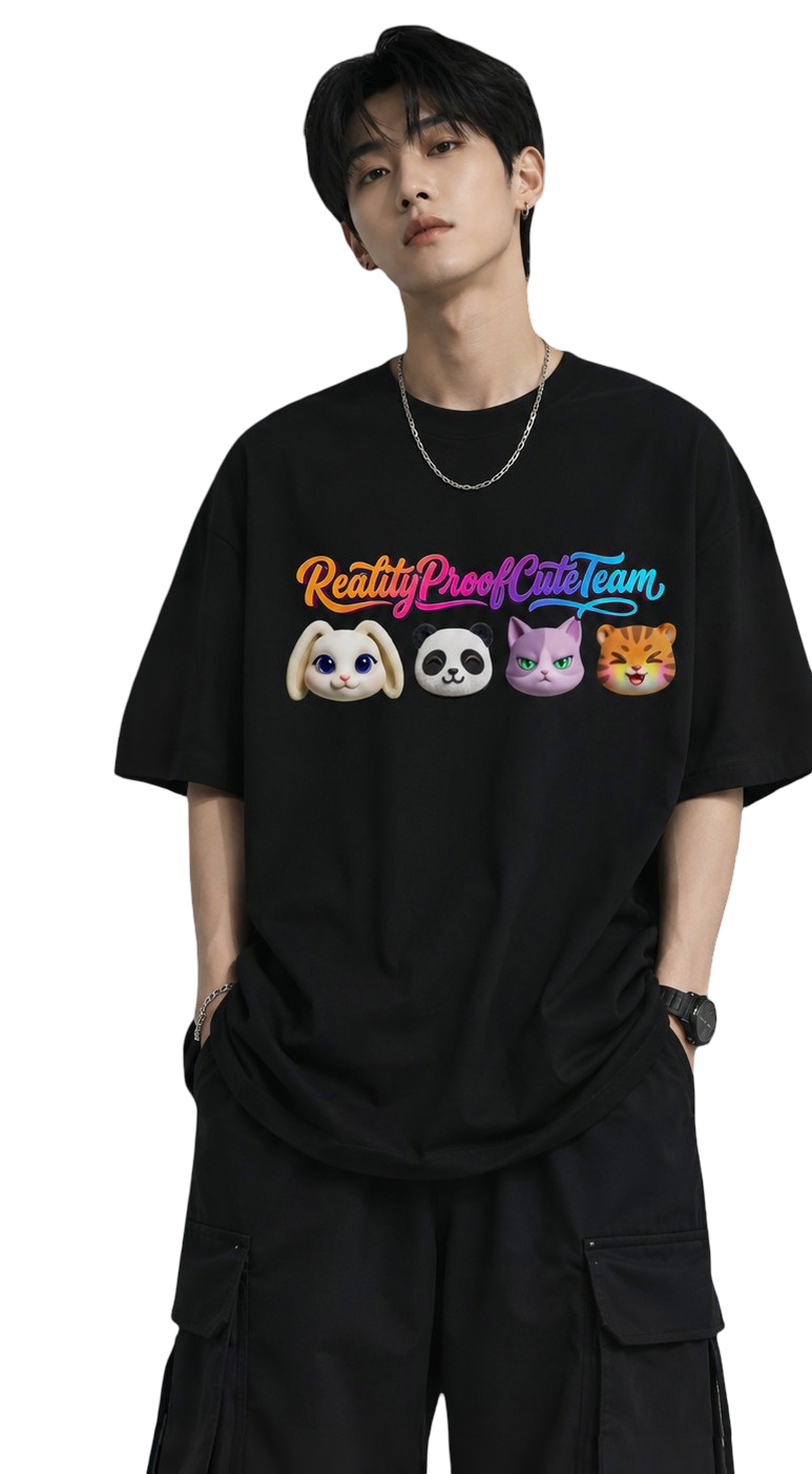 Men's Oversized T-Shirt — Bold Monochrome Style
