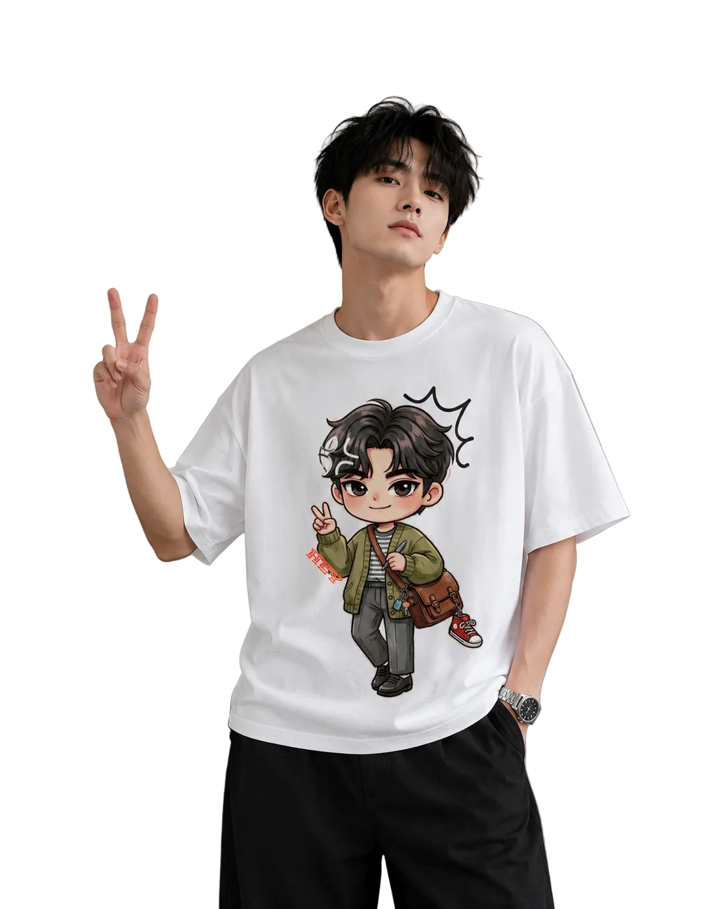 Men's Oversized T-Shirt — Premium Monochrome Fit