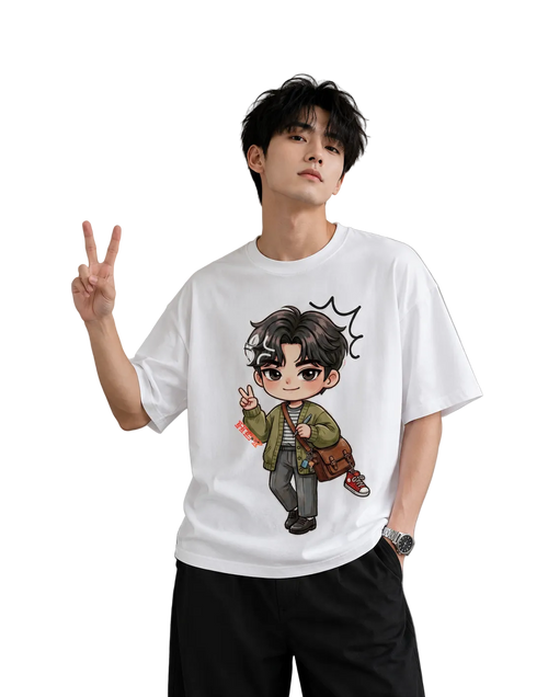 Men's Oversized T-Shirt — Premium Monochrome Fit
