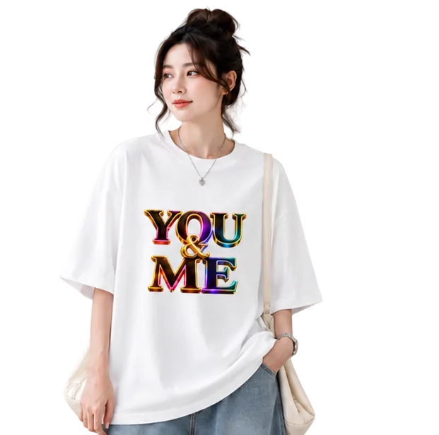 Unisex Oversized T-Shirts Couple — Monochrome Duo