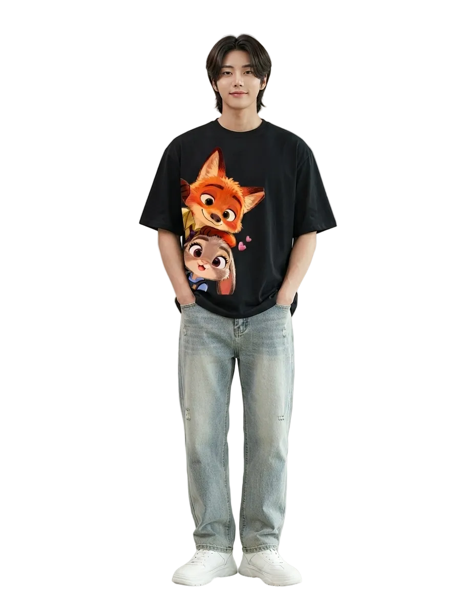 Unisex Oversized T-Shirts Couple