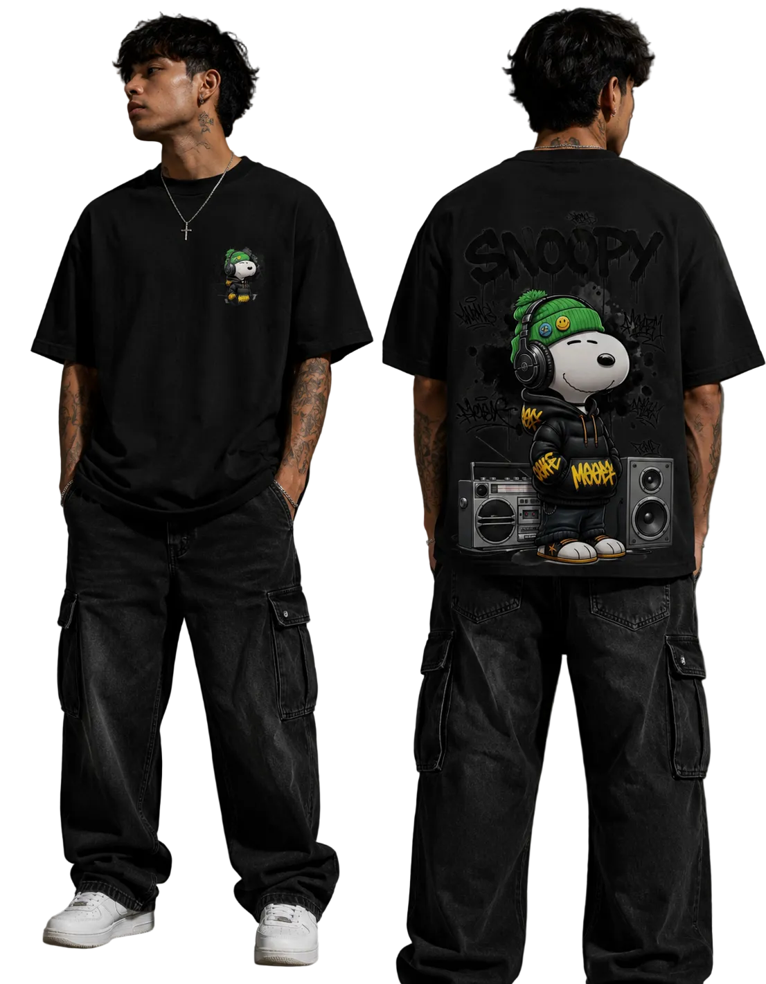 Men's Oversized T-Shirt — Snoopy Street