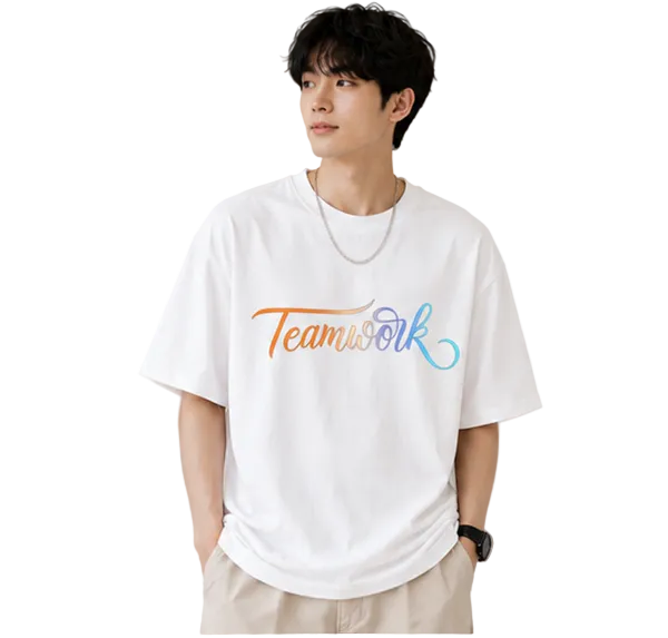 Unisex Oversized T-Shirts Couple — Monochrome