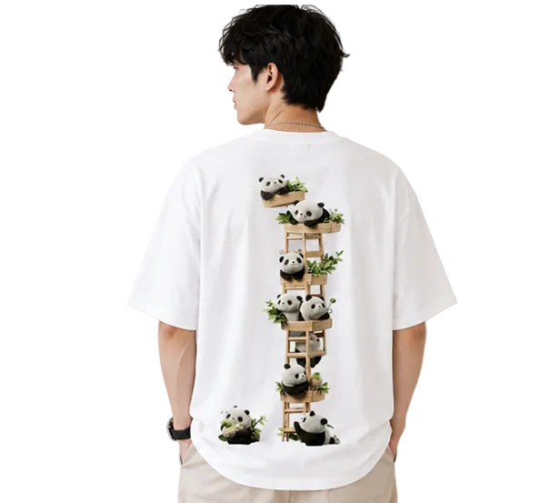 Unisex Oversized T-Shirts Couple — Monochrome