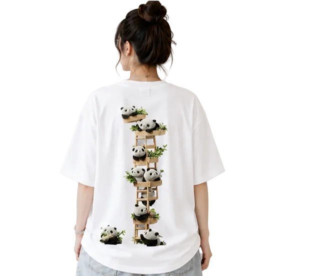 Unisex Oversized T-Shirts Couple — Monochrome
