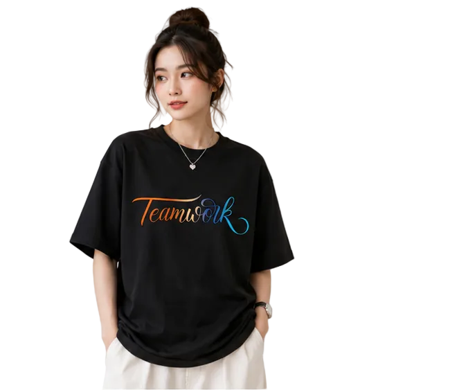Unisex Oversized T-Shirts Couple — Monochrome