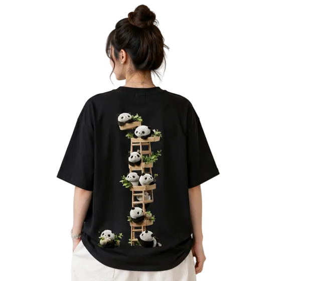 Unisex Oversized T-Shirts Couple — Monochrome