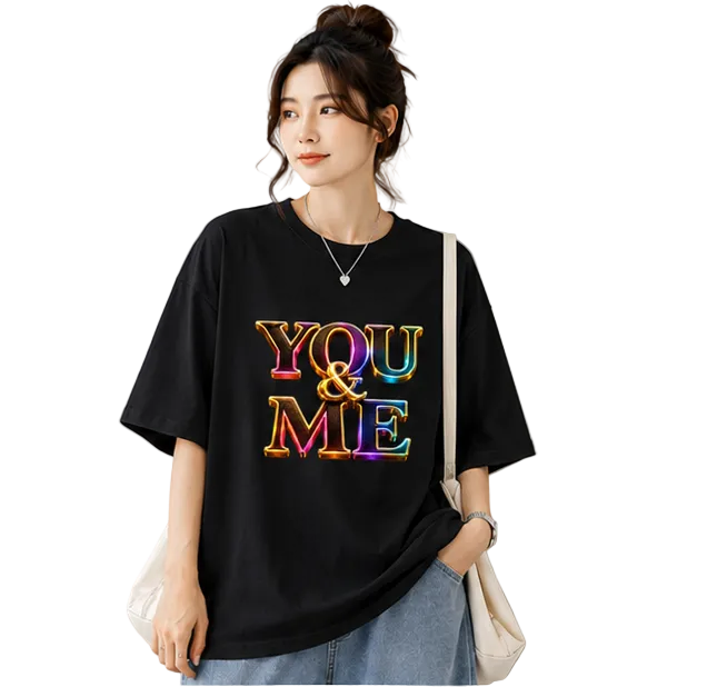 Unisex Oversized T-Shirts Couple — Monochrome Duo
