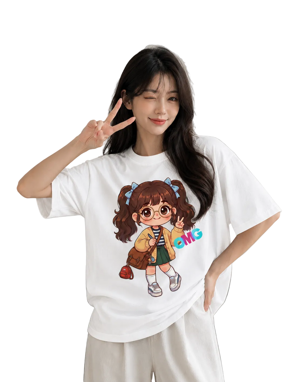 Women's Oversized T-Shirt — Premium Monochrome