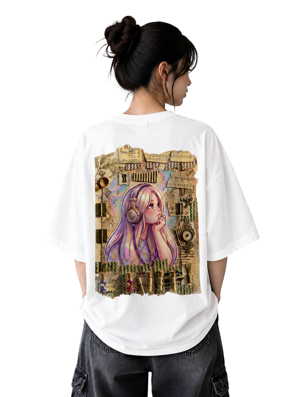 Women's Oversized T-Shirt — Noir Edition