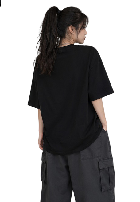 Women's Oversized T-Shirt — Shadow Black