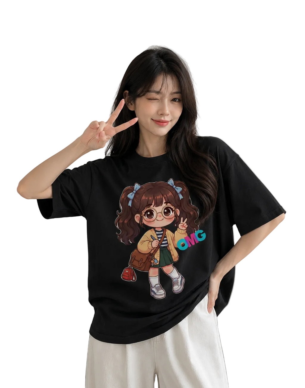 Women's Oversized T-Shirt — Premium Monochrome