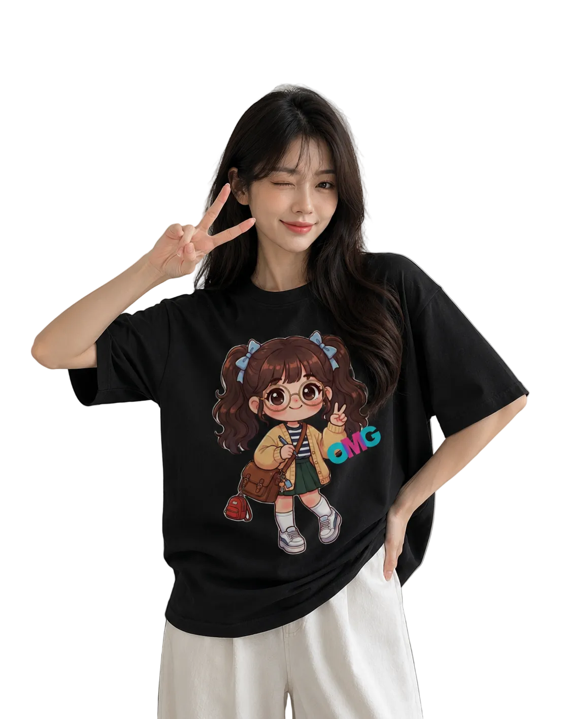 Women's Oversized T-Shirt — Premium Monochrome