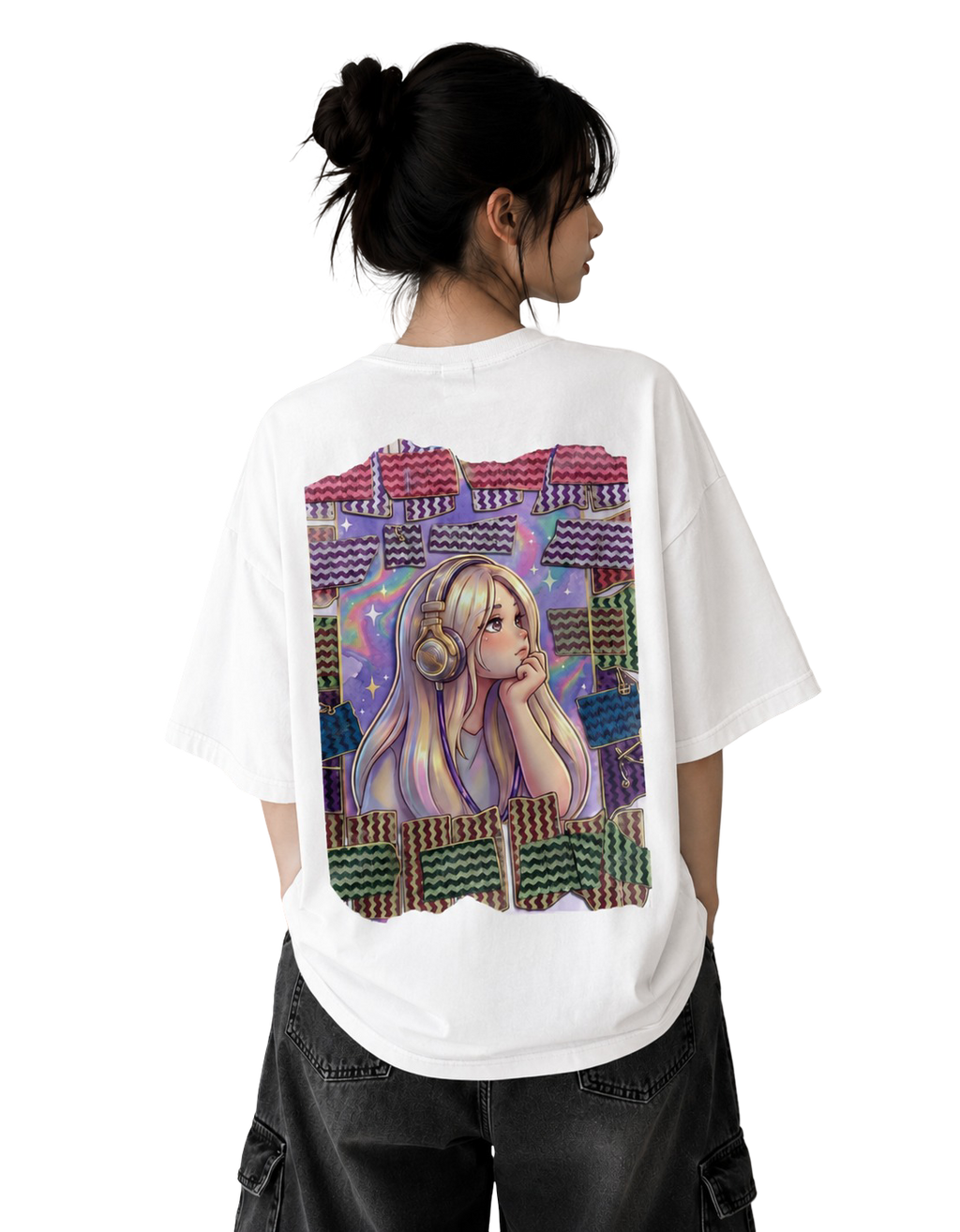 Women's Oversized T-Shirt — Classic Monochrome