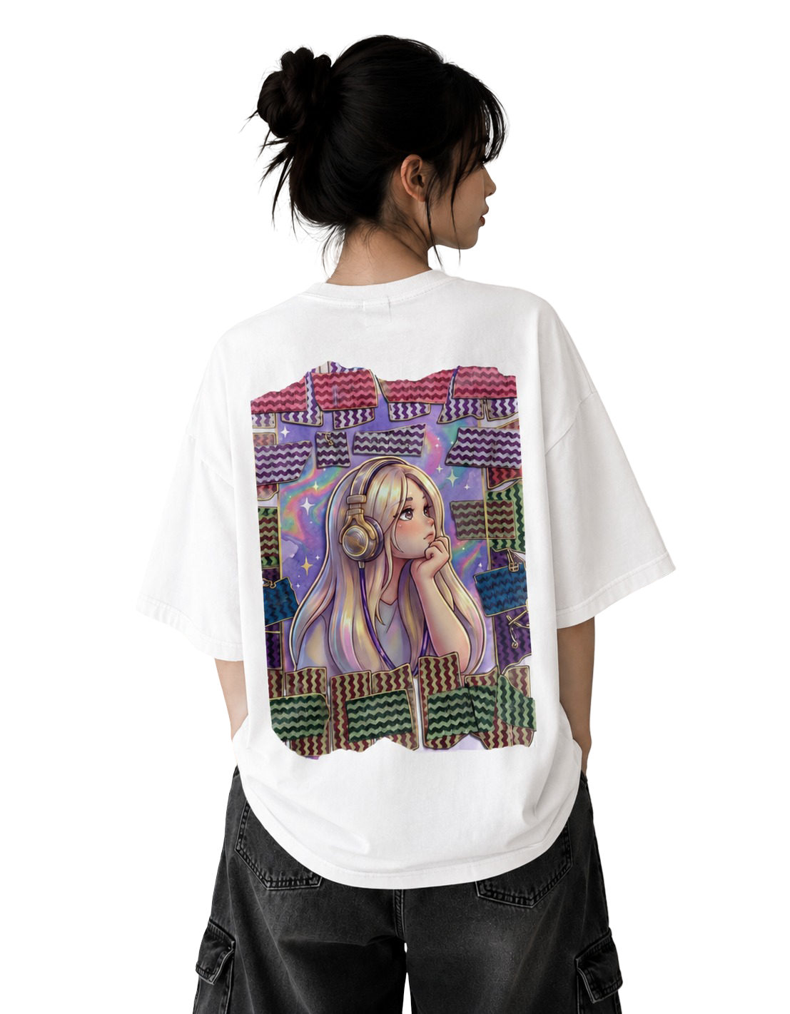 Women's Oversized T-Shirt — Classic Monochrome
