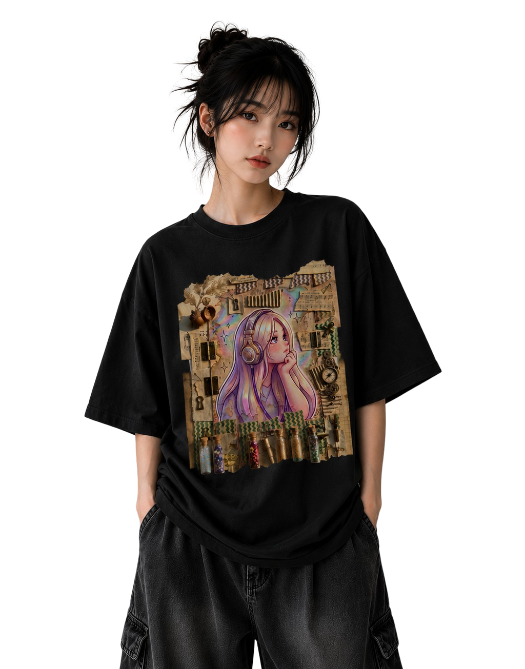 Women's Oversized T-Shirt — Ivory Tone