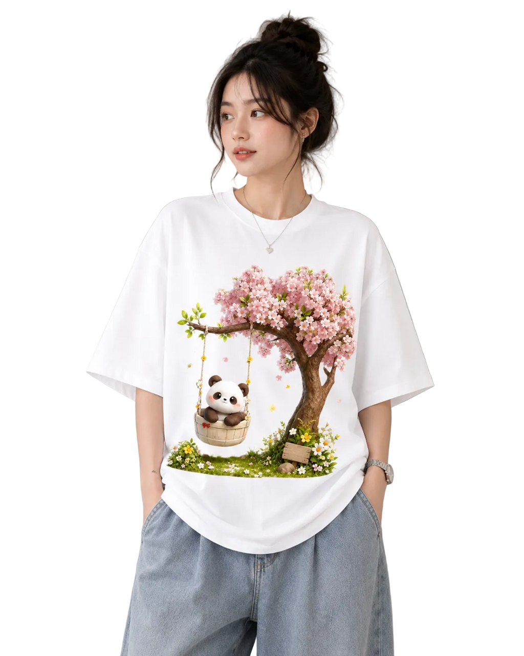 Women's Oversized T-Shirt — Effortless Monochrome