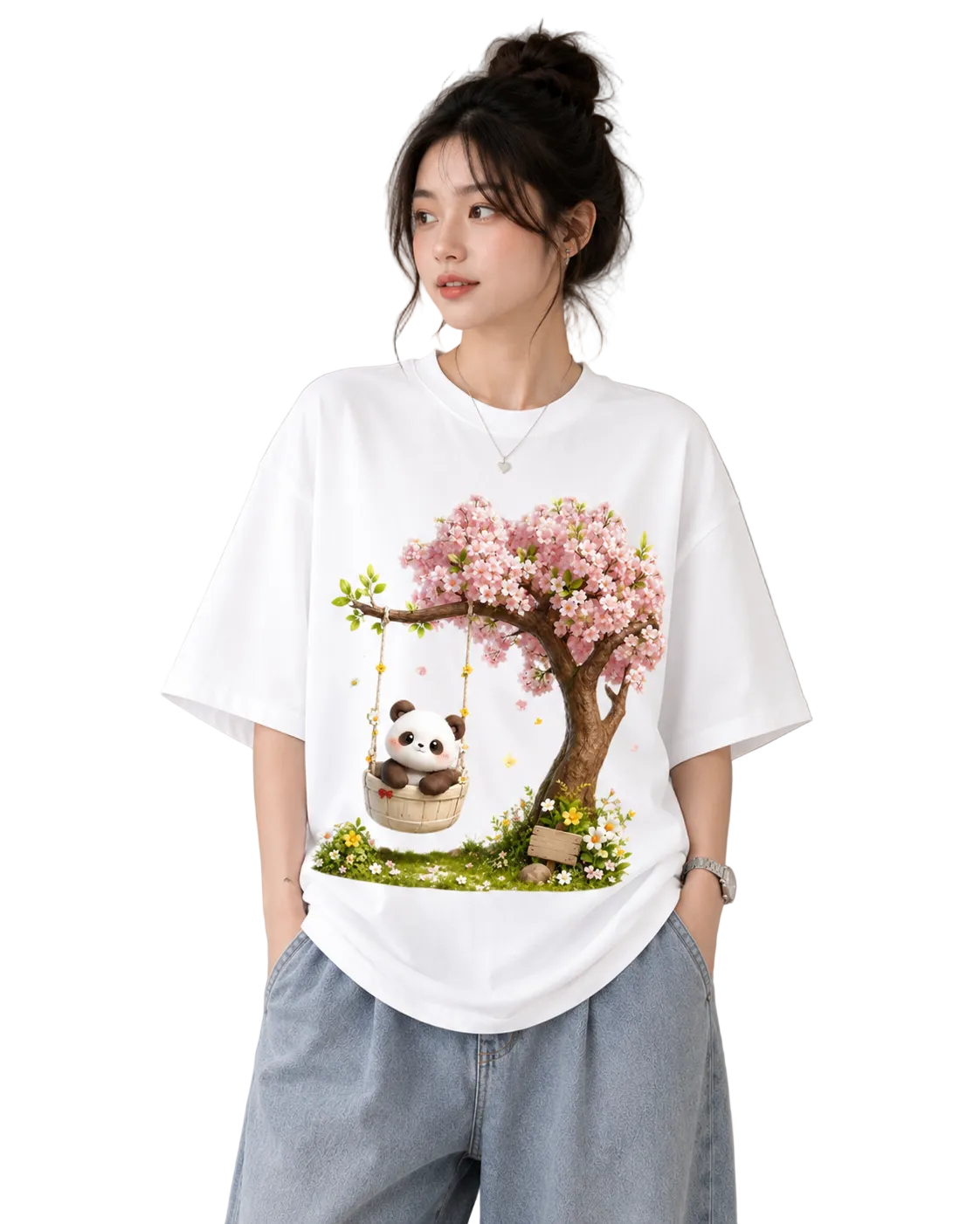 Women's Oversized T-Shirt — Effortless Monochrome