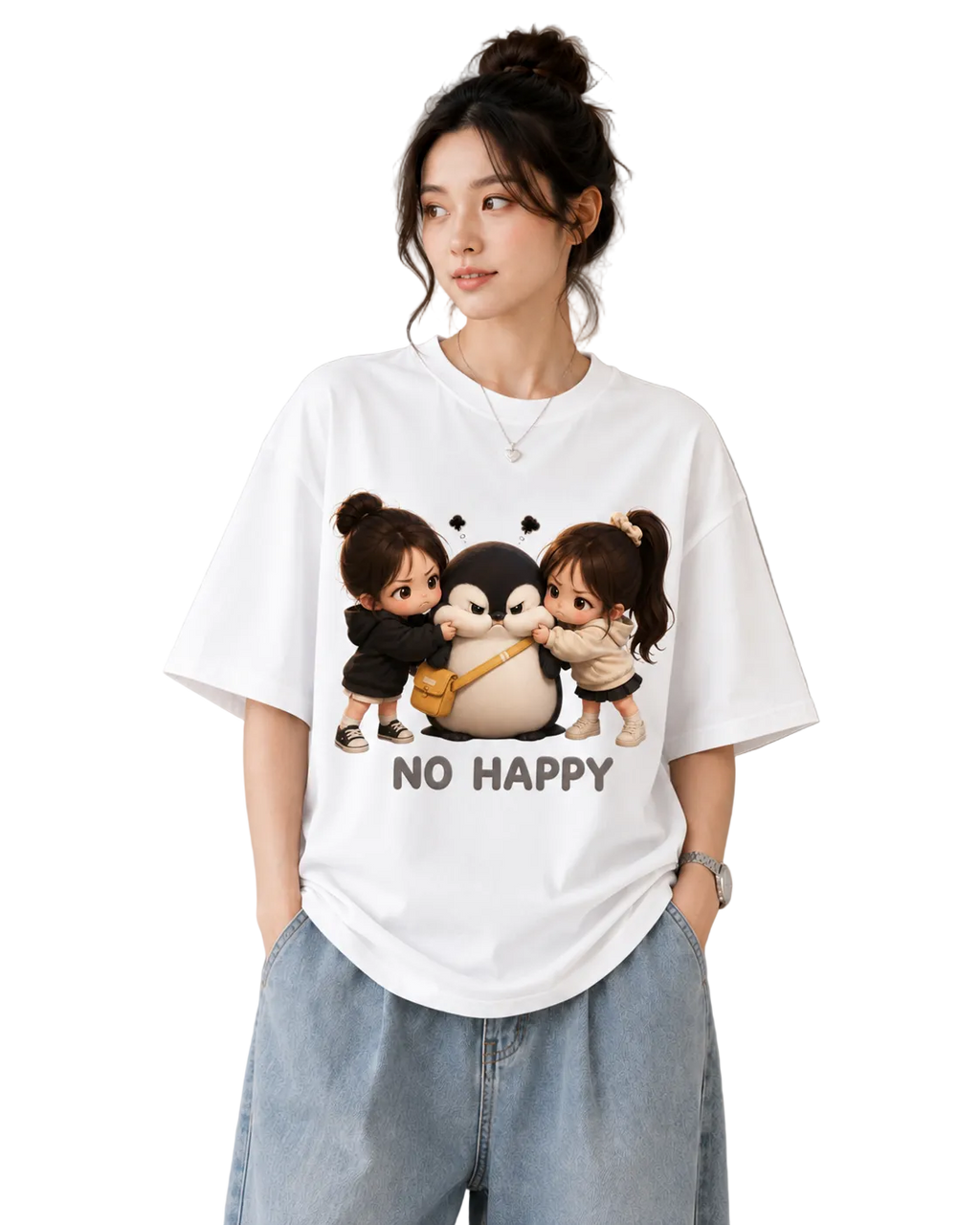 Women's Oversized T-Shirt — Signature Monochrome