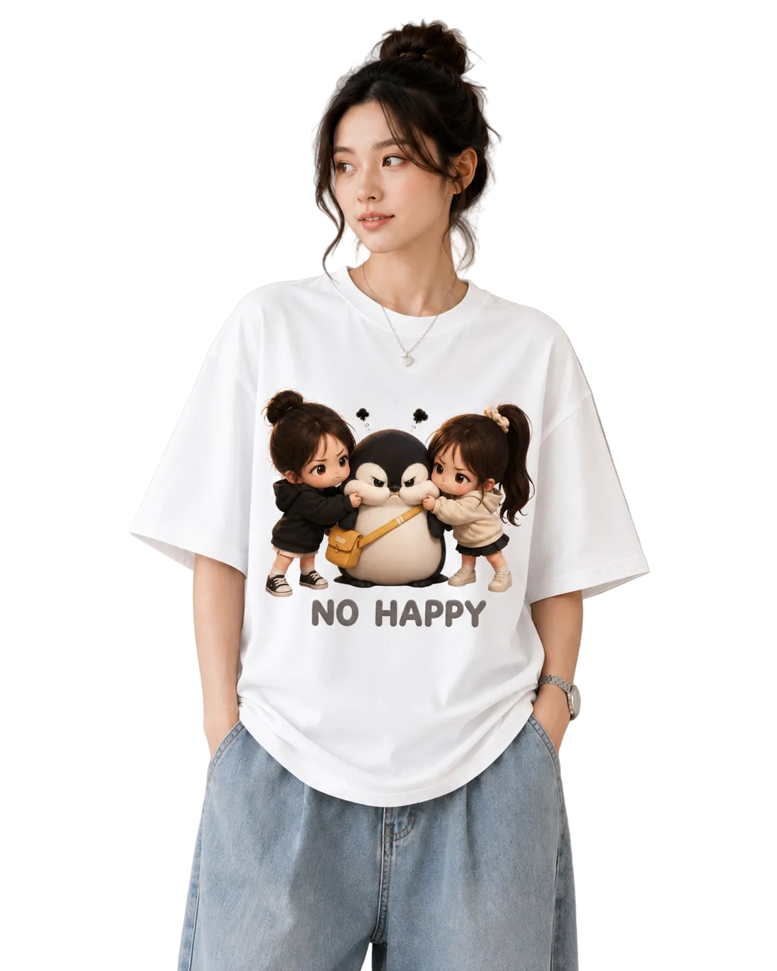 Women's Oversized T-Shirt — Signature Monochrome