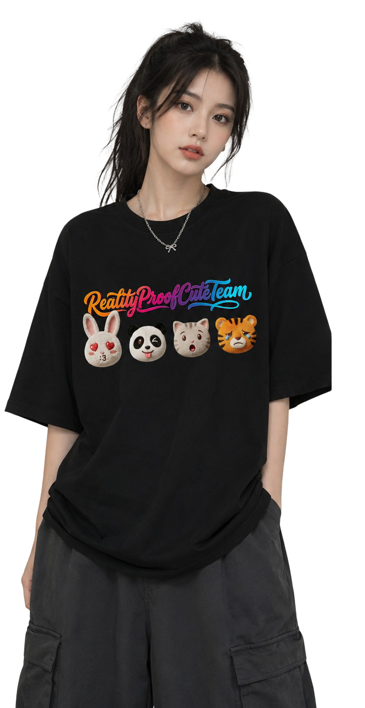 Women's Oversized T-Shirt — Shadow Black