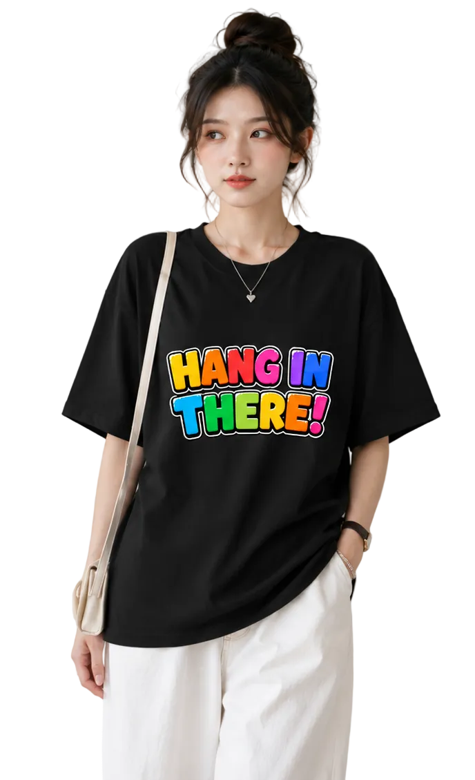 Women's Oversized T-Shirt — Minimal Black & White