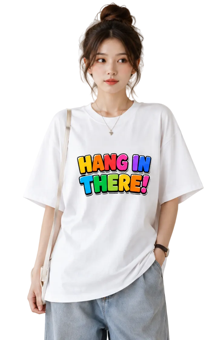 Women's Oversized T-Shirt — Minimal Black & White