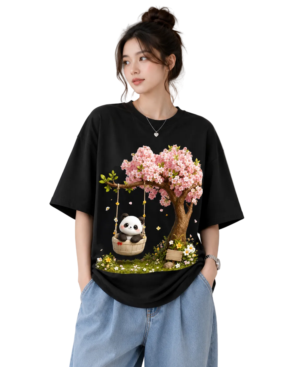 Women's Oversized T-Shirt — Effortless Monochrome