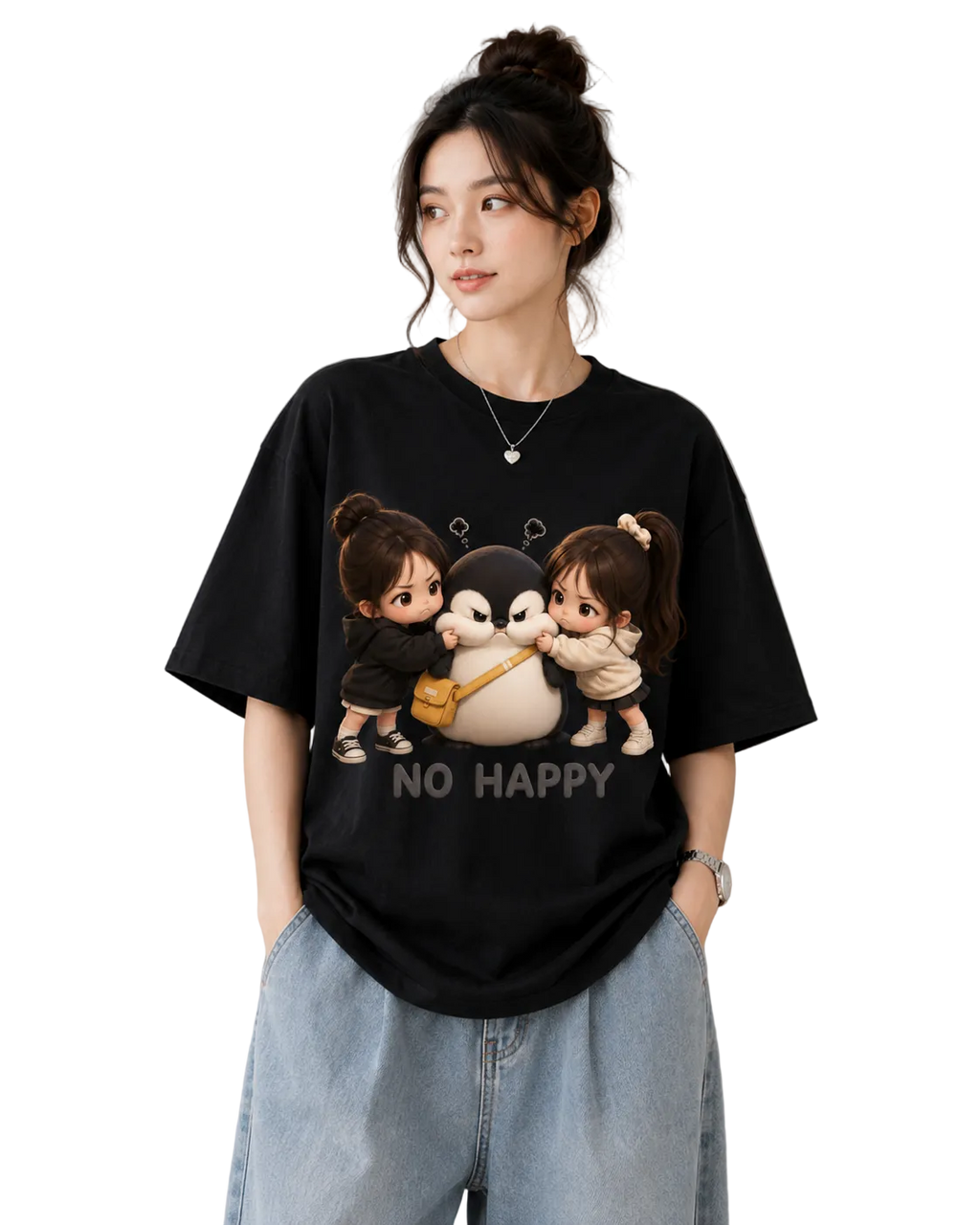 Women's Oversized T-Shirt — Signature Monochrome