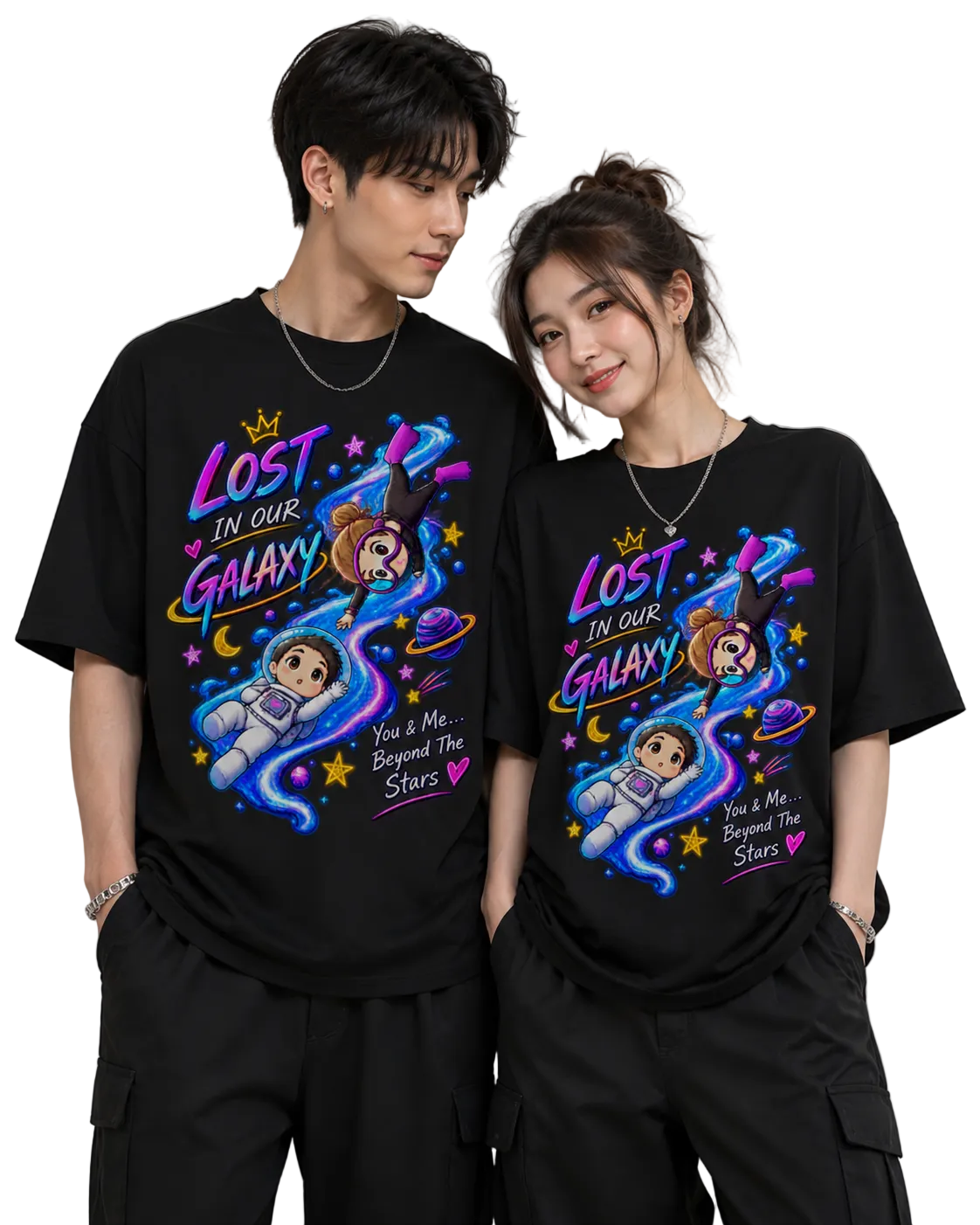 Unisex Oversized T-Shirts Couple
