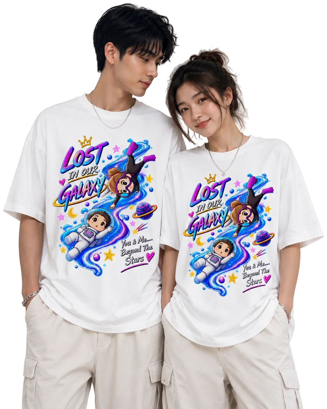 Unisex Oversized T-Shirts Couple