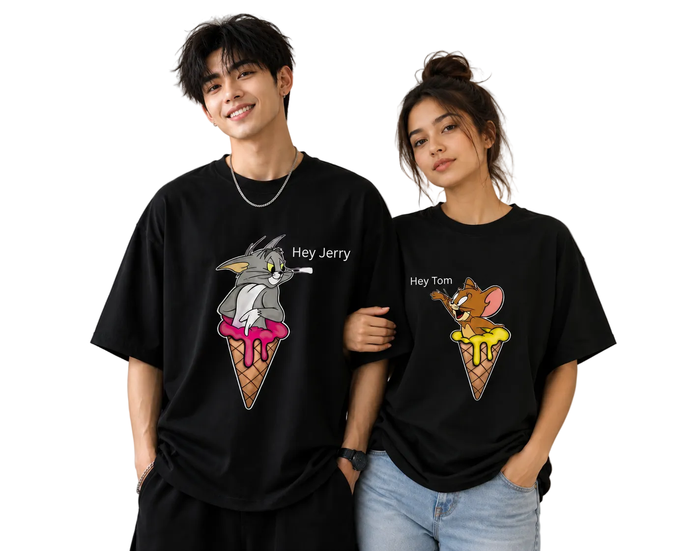 Unisex Oversized T-Shirts Couple