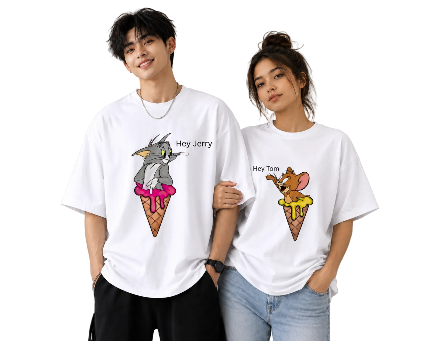Unisex Oversized T-Shirts Couple