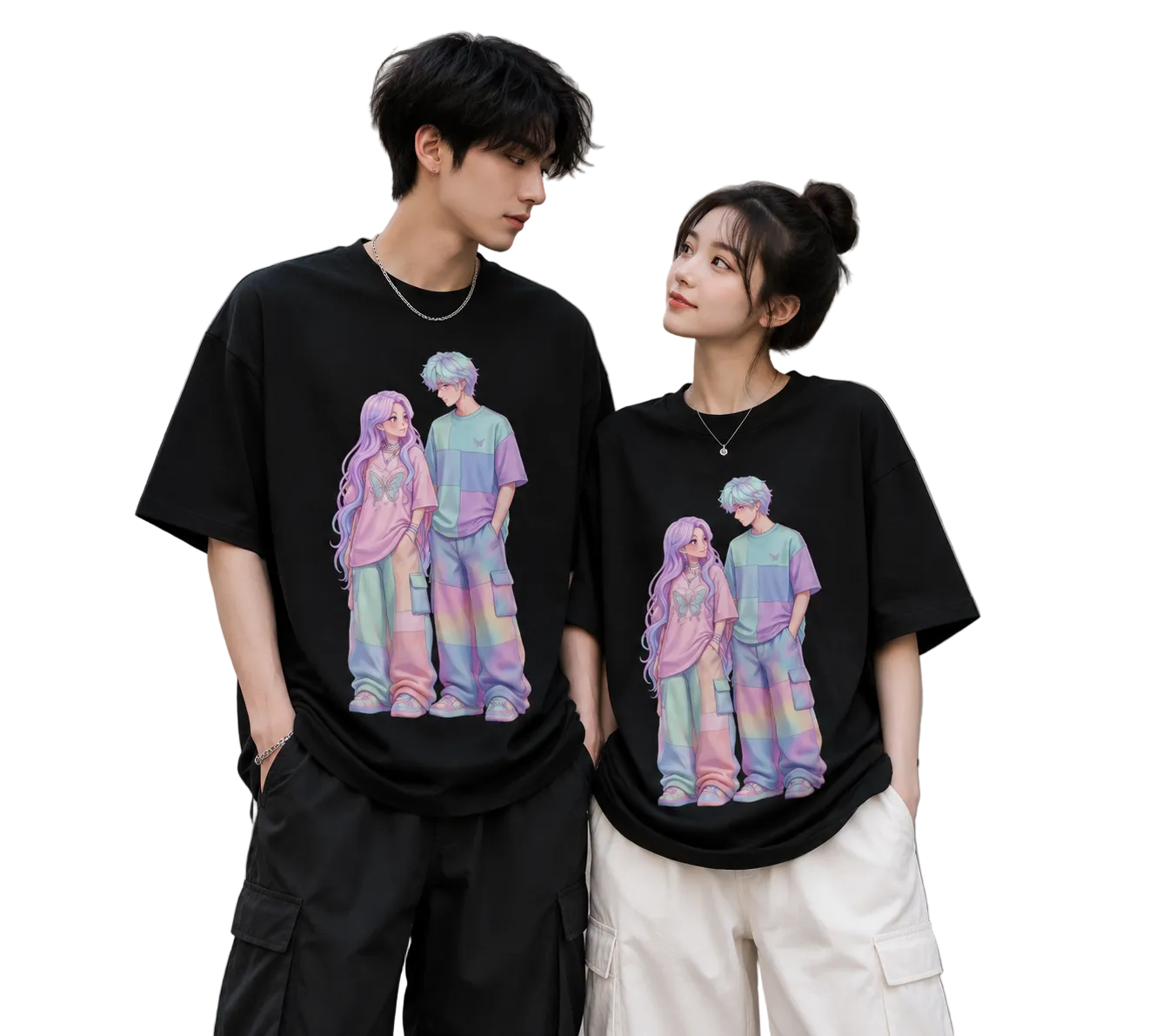 Unisex Oversized T-Shirts Couple