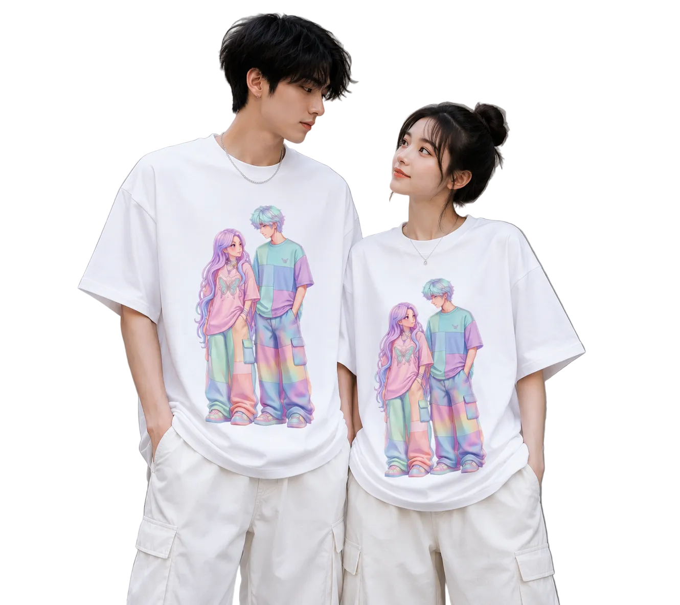 Unisex Oversized T-Shirts Couple