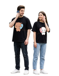 Unisex Oversized T-Shirts Couple — Monochrome Set
