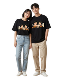 Unisex Oversized T-Shirts Couple — Pure White