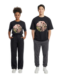 Unisex Oversized T-Shirts Couple — B&W Matching