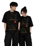 Unisex Oversized T-Shirts Couple — Street Style