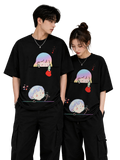 Unisex Oversized T-Shirts Couple — Signature B&W