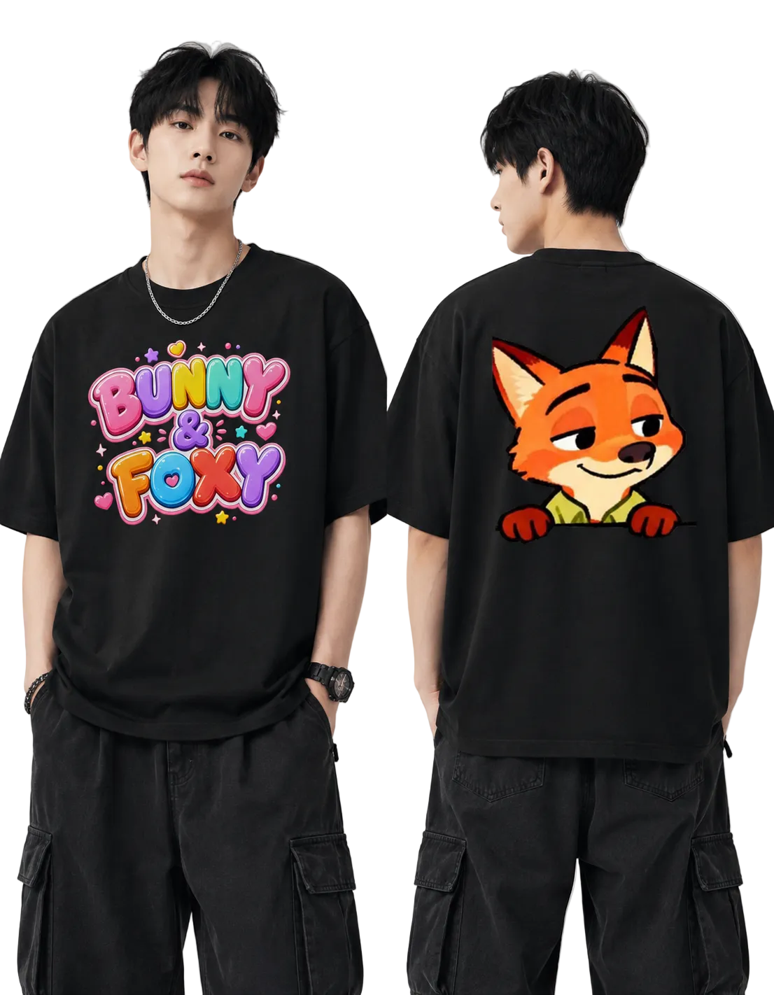 Unisex Oversized T-Shirts Couple